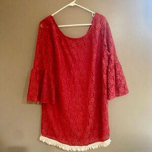 Umgee Lace Boho Mini Dress